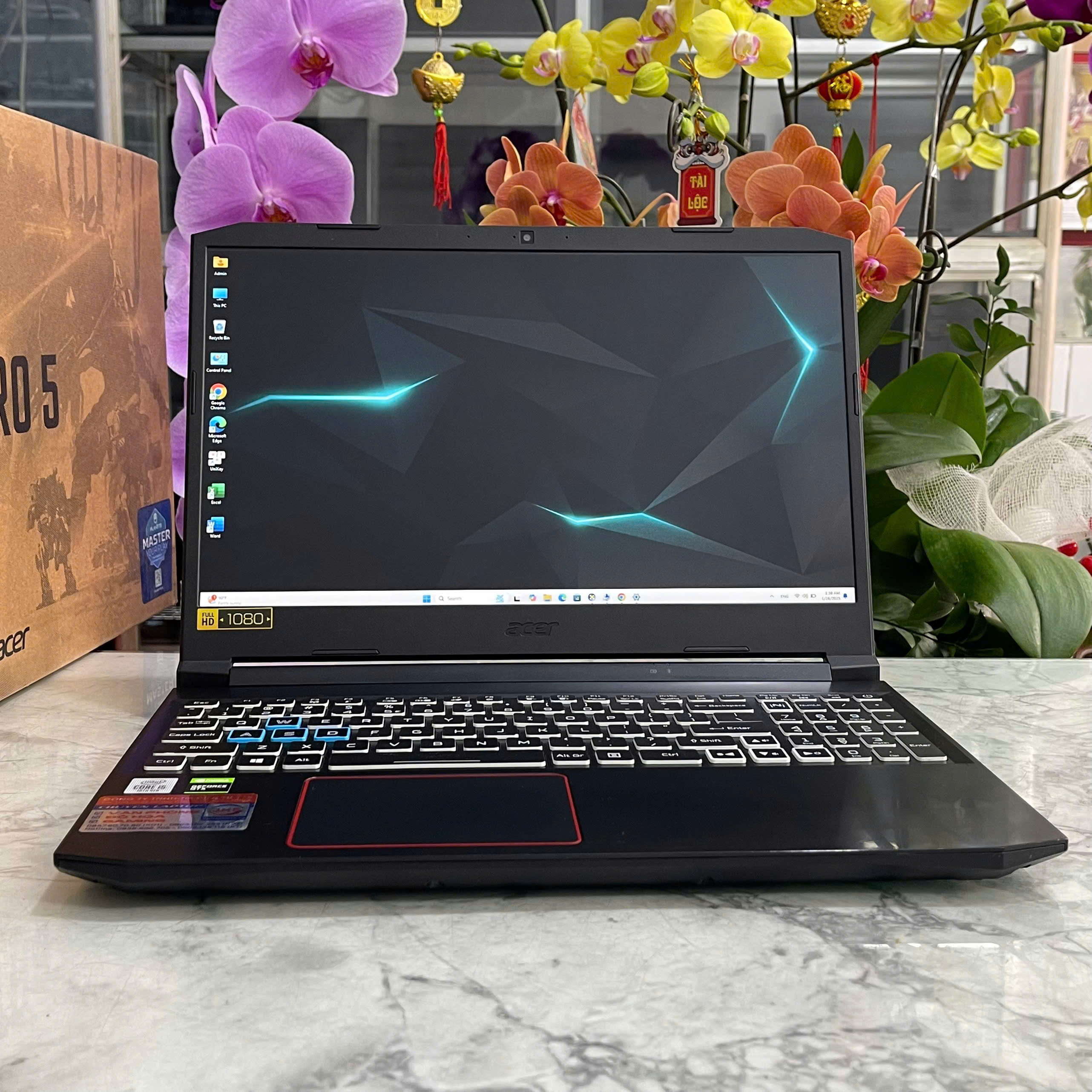 Acer Nitro 5 AN515-55-5304 Core I5-10300H Ram 16gb Ssd 512gb GeForce GTX 1650Ti 4GB Màn Hình 15.6″ FHD IPS 60Hz.