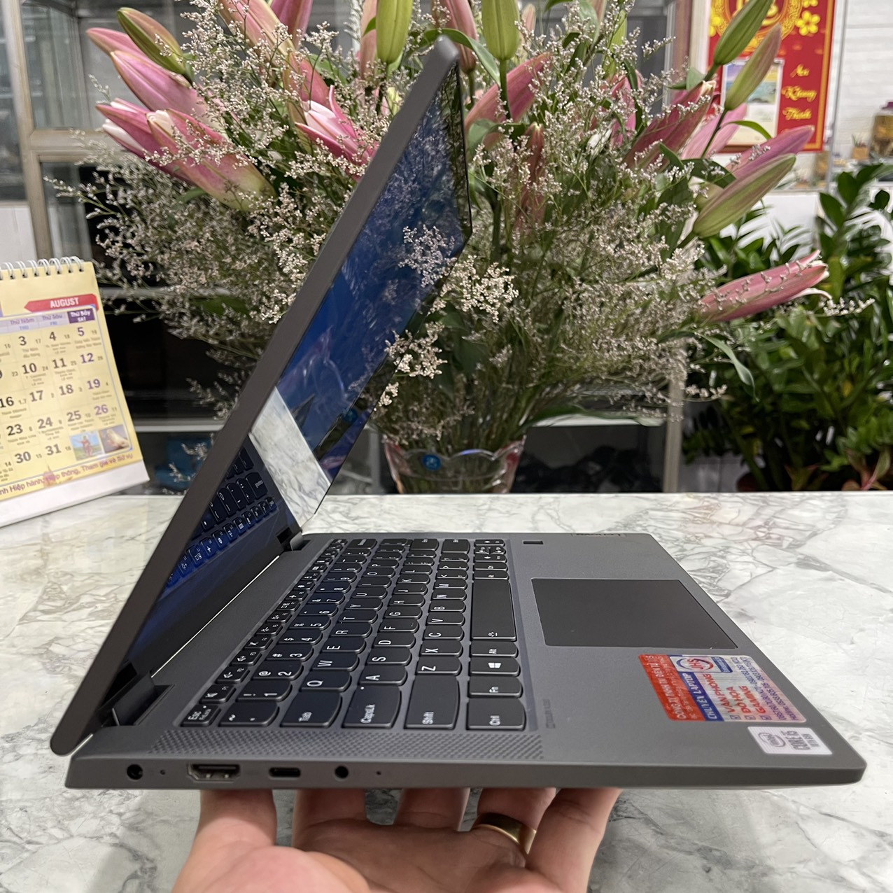 Lenovo IdeaPad Flex5 14IIL05 Máy LikeNew Core I5- 1035G1 Ram 8gb Ssd 512gb NVIDIA GeFore MX330 Màn Hình 14.0" Inch Fhd IPS Touch,Xoay gập 360