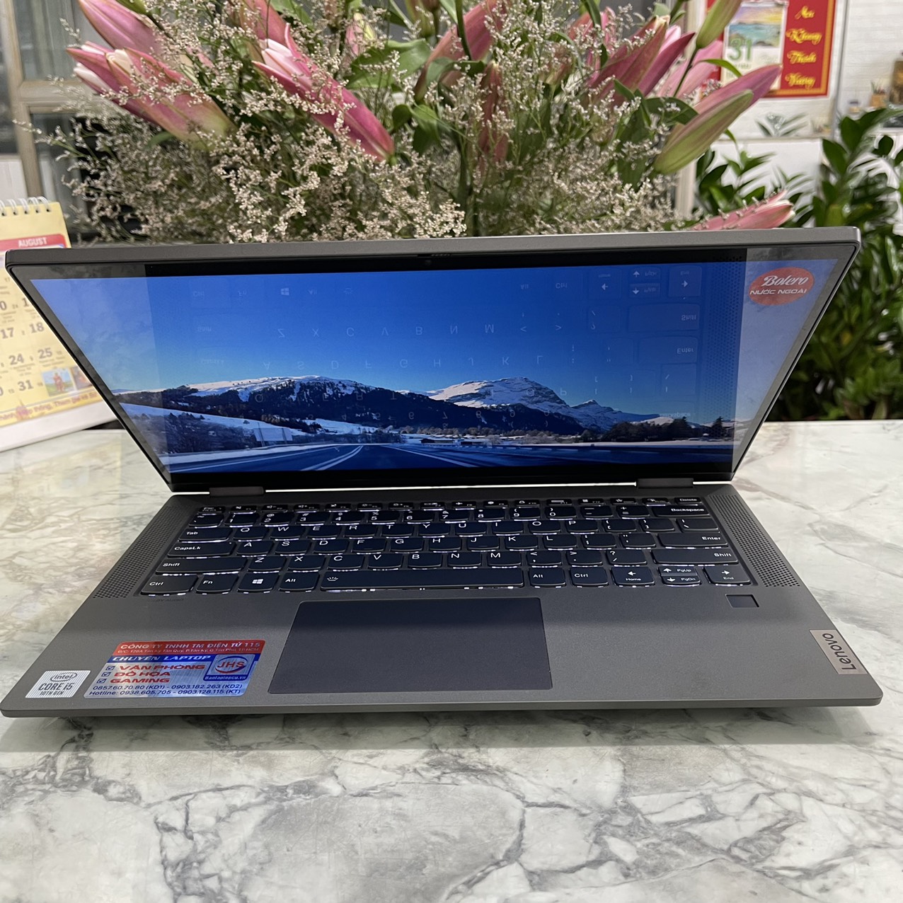 Lenovo IdeaPad Flex5 14IIL05 Máy LikeNew Core I5- 1035G1 Ram 8gb Ssd 512gb NVIDIA GeFore MX330 Màn Hình 14.0" Inch Fhd IPS Touch,Xoay gập 360