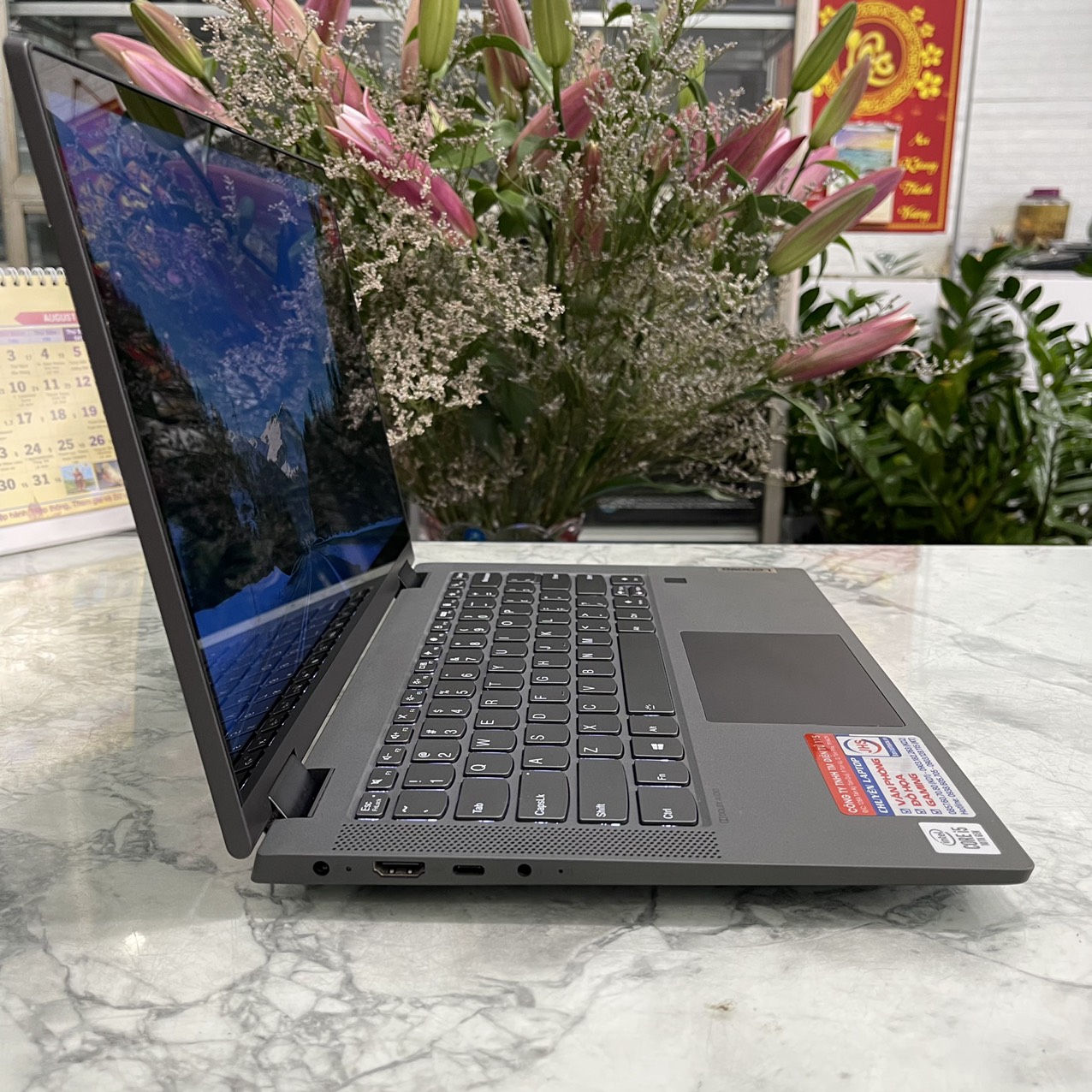 Lenovo IdeaPad Flex5 14IIL05 Máy LikeNew Core I5- 1035G1 Ram 8gb Ssd 512gb NVIDIA GeFore MX330 Màn Hình 14.0" Inch Fhd IPS Touch,Xoay gập 360