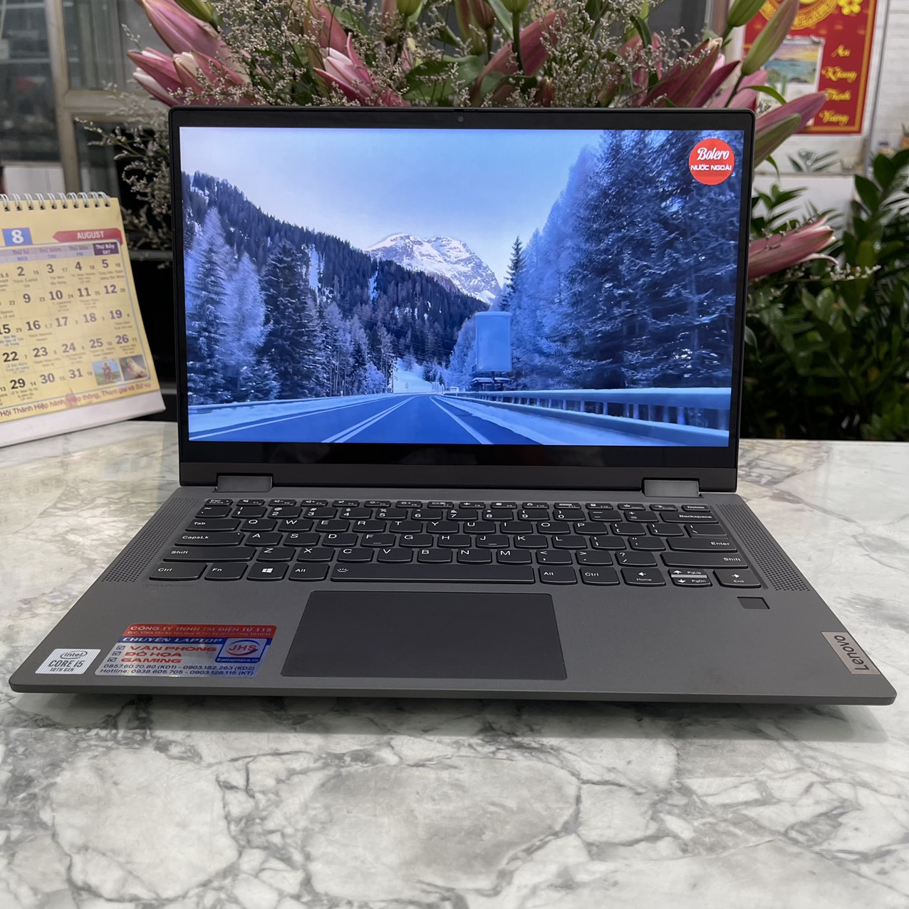 Lenovo IdeaPad Flex5 14IIL05 Máy LikeNew Core I5- 1035G1 Ram 8gb Ssd 512gb NVIDIA GeFore MX330 Màn Hình 14.0" Inch Fhd IPS Touch,Xoay gập 360