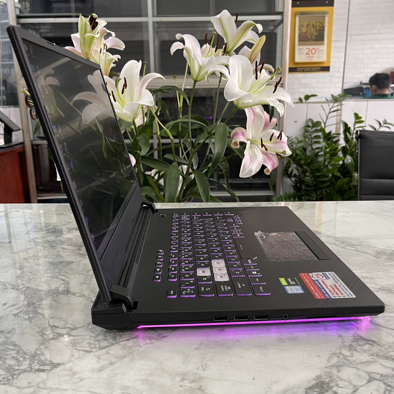 Asus Gaming ROG Strix G531GT-I7G1650 Core I7-9750H Ram 16gb Ssd 512gb Card GTX 1650(4GB) Màn Hình 15.6 Fhd IPS 144hz