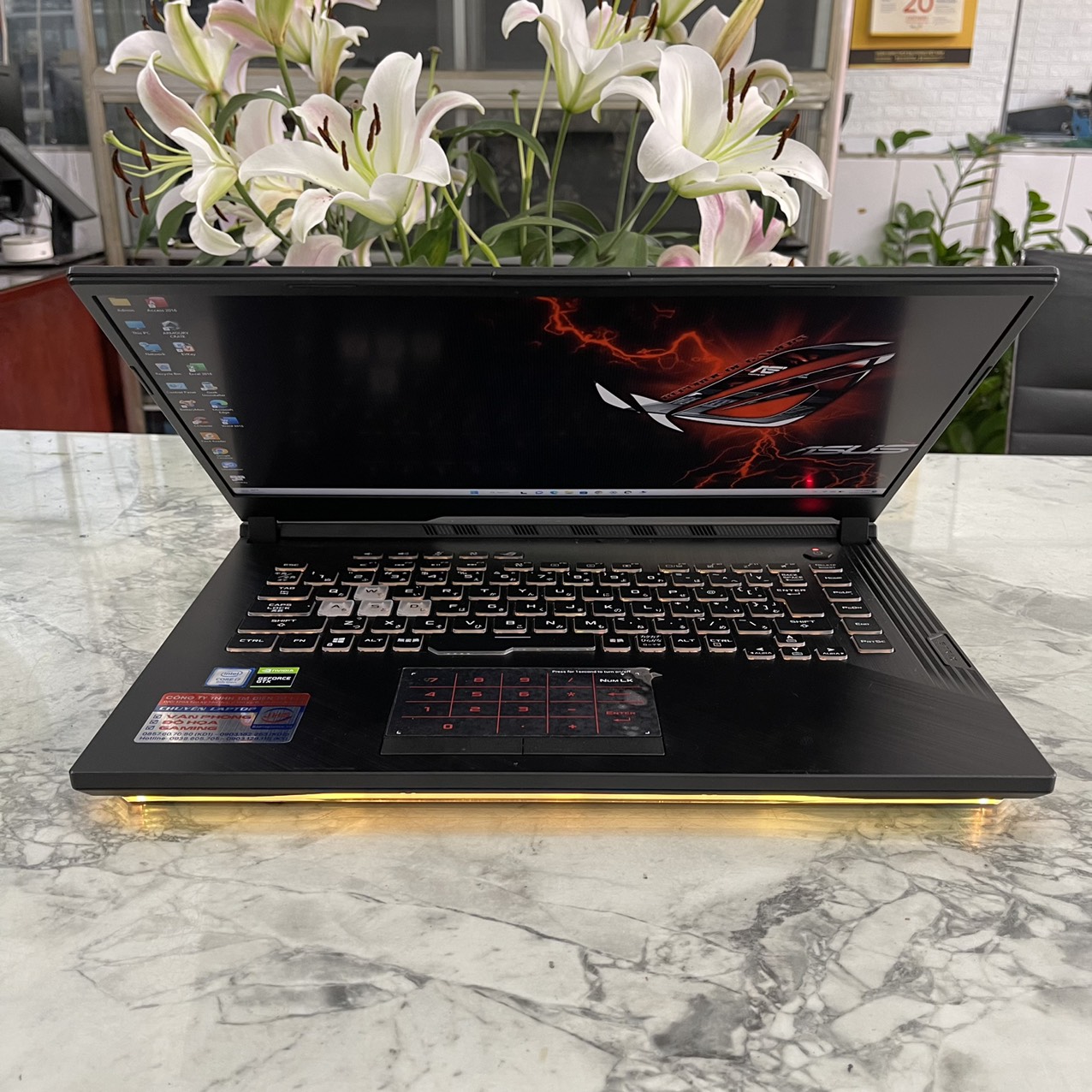 Asus Gaming ROG Strix G531GT-I7G1650 Core I7-9750H Ram 16gb Ssd 512gb Card GTX 1650(4GB) Màn Hình 15.6 Fhd IPS 144hz