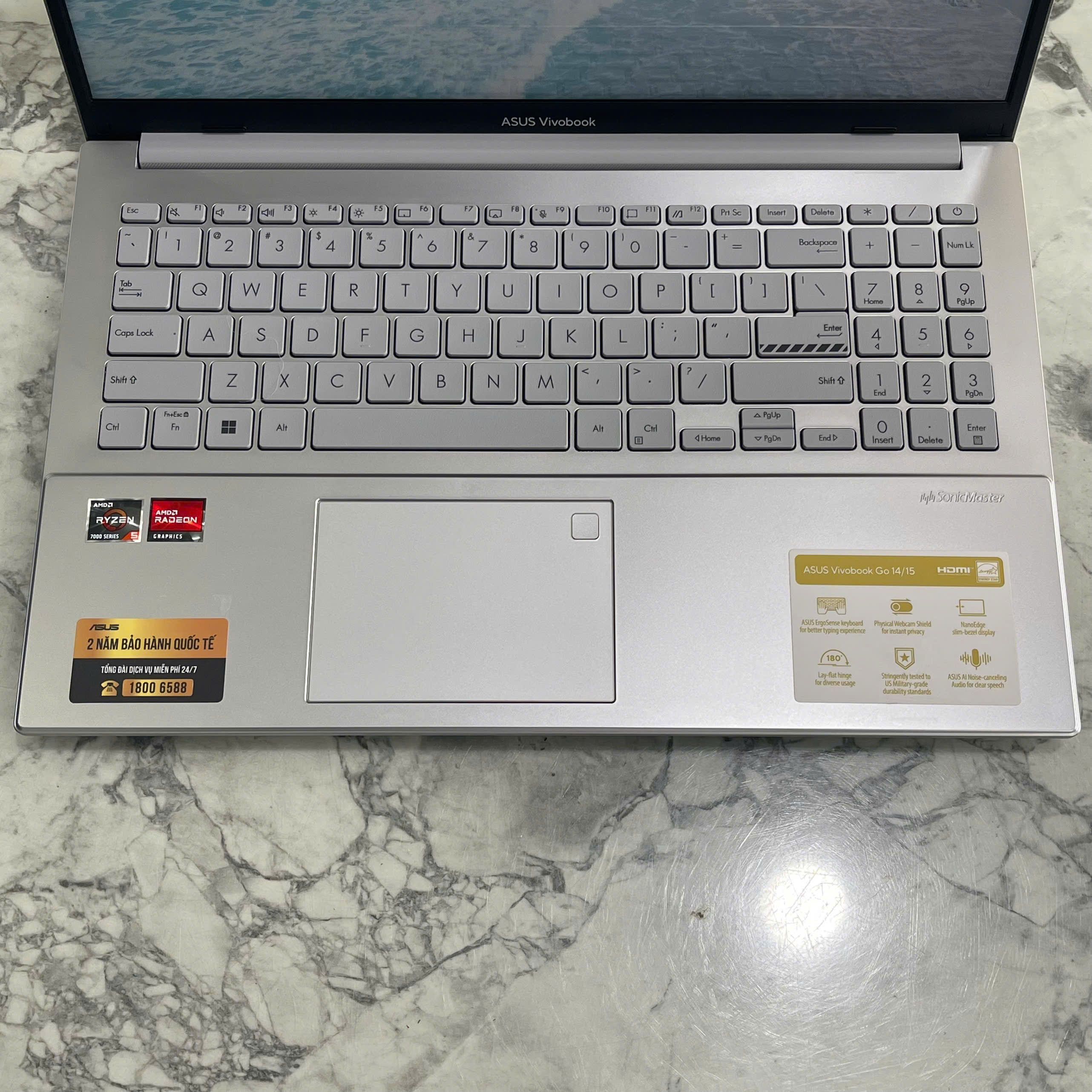ASUS Vivobook GO E1504FA-NJ776W (MÁY LIKENEW - GÍA TỐT ) Ryzen 5-7220U Ram 16Gb Ssd 512Gb Màn Hình 15.6''Inch Fhd IPS