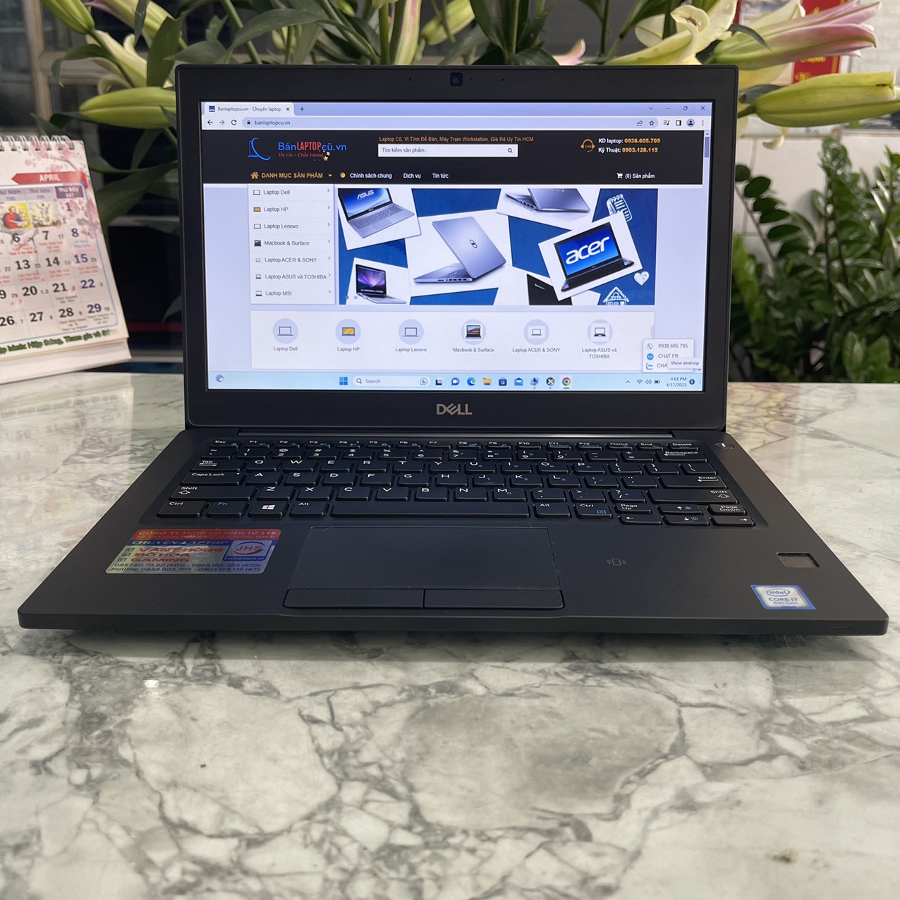 Dell Latitude 7290 Core I7-8650U Ram 16gb Ssd 256gb Màn hình 12.5″Inch