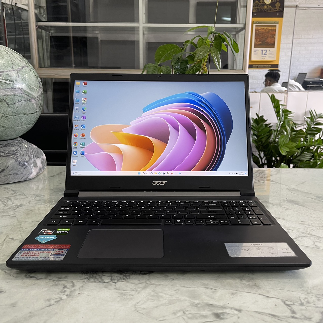 Gaming ACER Aspire 7 A715-41G-R150 AMD Ryzen 7-3750H Ssd 512gb Ram 8gb Card NVIDIA GeForce GTX 1650Ti / Màn Hình 15.6'' Full HD👉Giá 11.900.000 vnđ