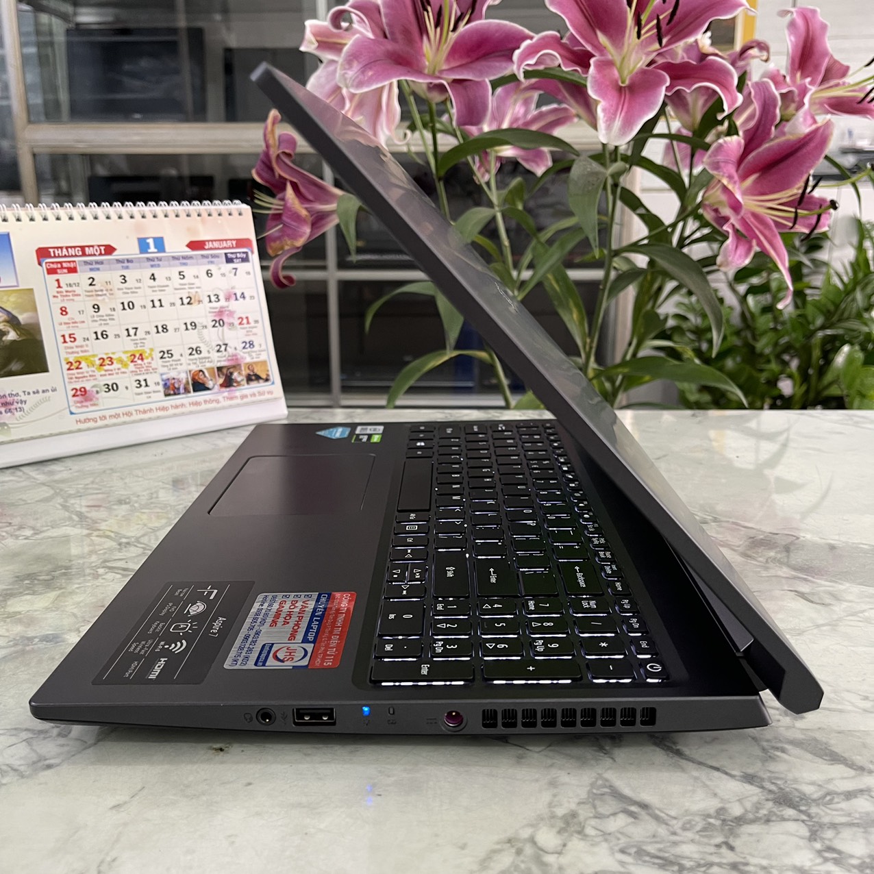 Gaming - Đồ Họa  ACER Aspire 7 A715-75G-58U4 Máy LikeNew Core I5-10300H  Ssd 512gb Ram 8gb Card NVIDIA GeForce GTX 1650 / Màn Hình 15.6'' Full HD