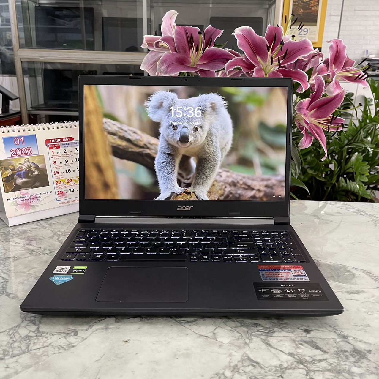 Gaming - Đồ Họa  ACER Aspire 7 A715-75G-58U4 Máy LikeNew Core I5-10300H  Ssd 512gb Ram 8gb Card NVIDIA GeForce GTX 1650 / Màn Hình 15.6'' Full HD