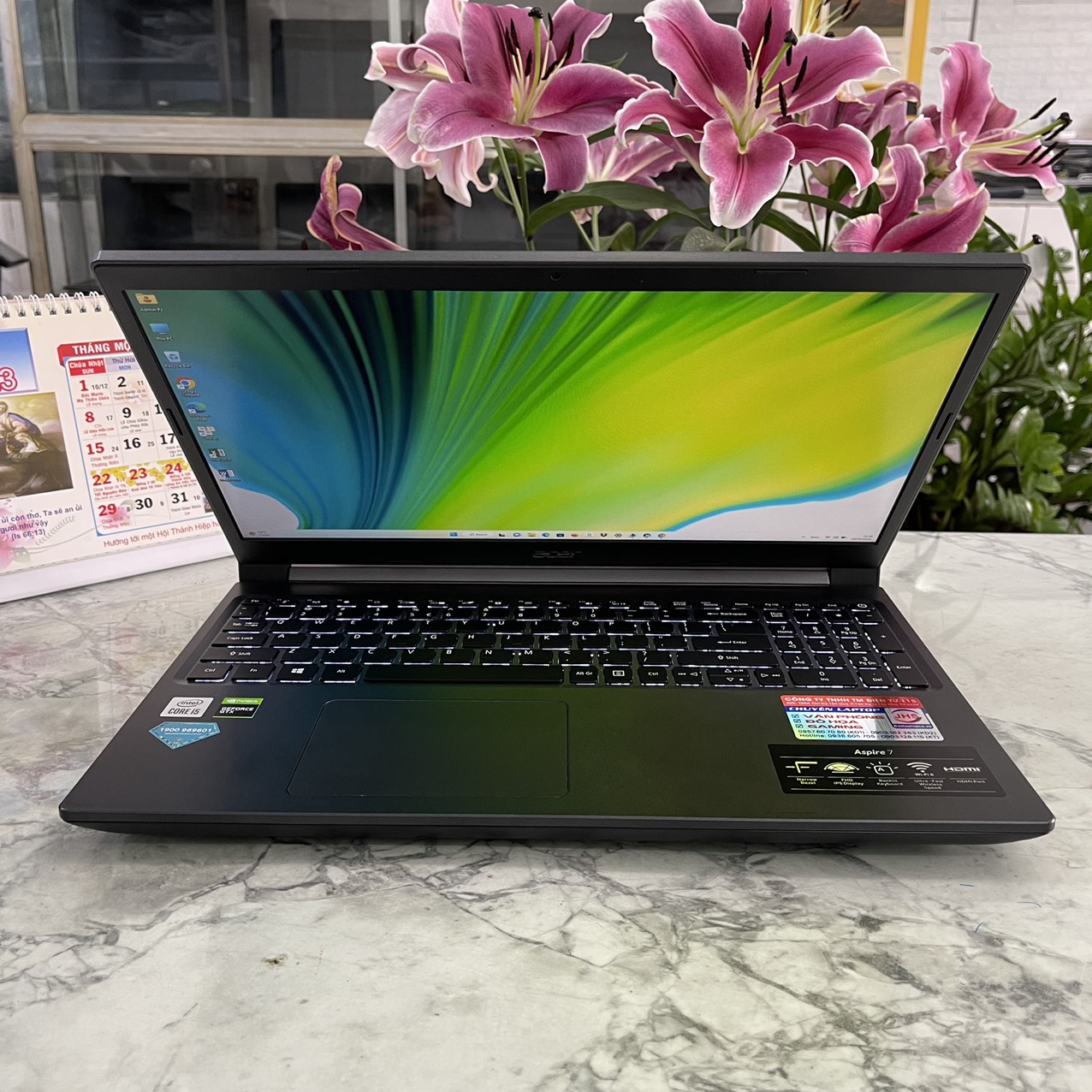 Gaming - Đồ Họa  ACER Aspire 7 A715-75G-58U4 Máy LikeNew Core I5-10300H  Ssd 512gb Ram 8gb Card NVIDIA GeForce GTX 1650 / Màn Hình 15.6'' Full HD