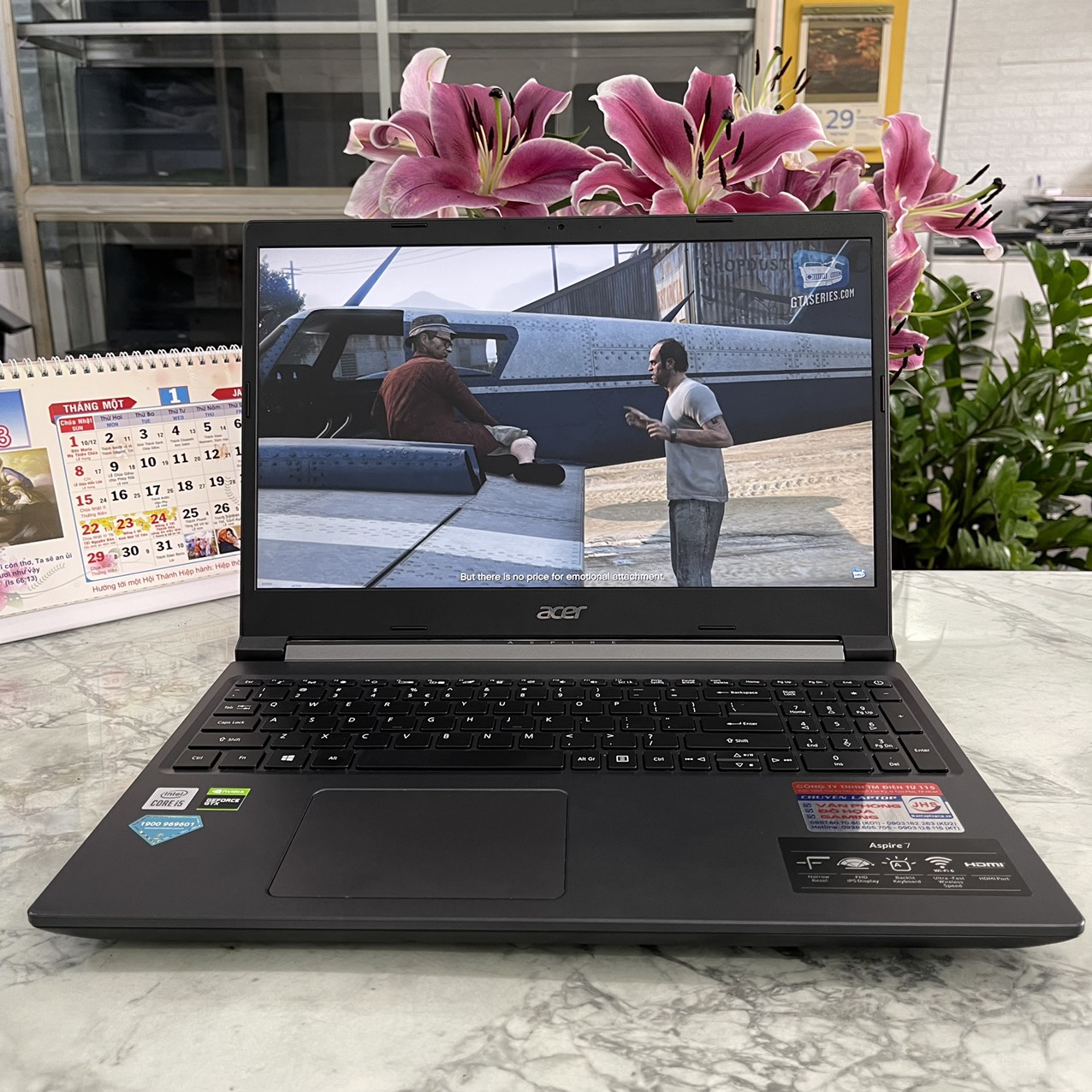 Gaming - Đồ Họa  ACER Aspire 7 A715-75G-58U4 Máy LikeNew Core I5-10300H  Ssd 512gb Ram 8gb Card NVIDIA GeForce GTX 1650 / Màn Hình 15.6'' Full HD