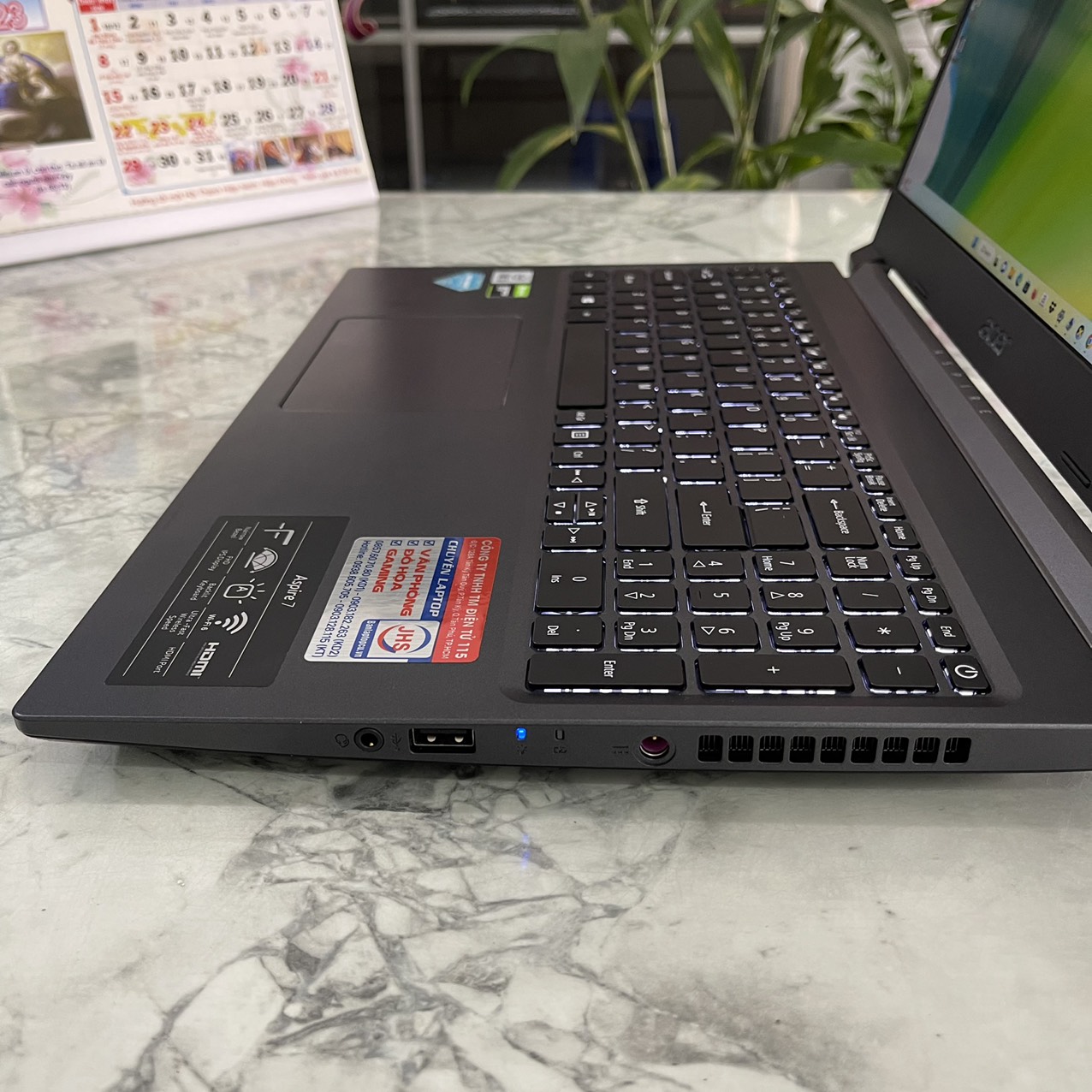 Gaming - Đồ Họa  ACER Aspire 7 A715-75G-58U4 Máy LikeNew Core I5-10300H  Ssd 512gb Ram 8gb Card NVIDIA GeForce GTX 1650 / Màn Hình 15.6'' Full HD