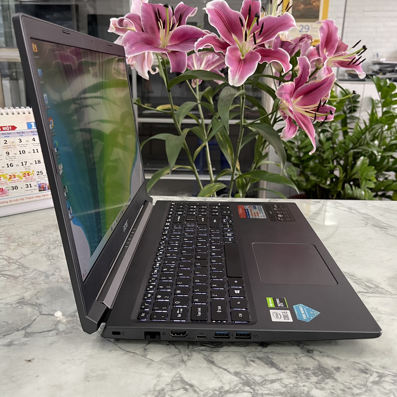 Gaming - Đồ Họa  ACER Aspire 7 A715-75G-58U4 Máy LikeNew Core I5-10300H  Ssd 512gb Ram 8gb Card NVIDIA GeForce GTX 1650 / Màn Hình 15.6'' Full HD