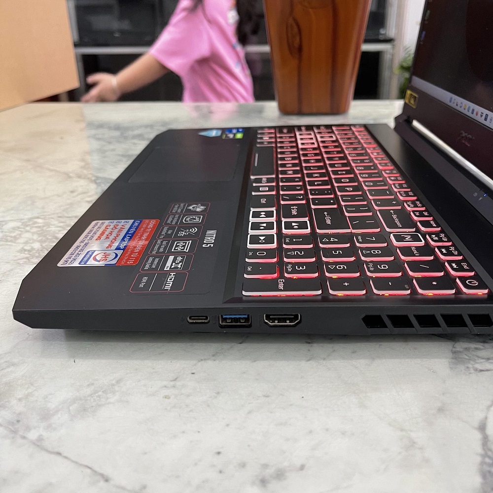Gaming - Đồ họa  Acer Nitro AN515-57-5669 Core I5-11400H Ram 16gb Ssd 512gb Nvidia GTX1650 4GB Màn Hình 15.6″ FHD IPS 144Hz