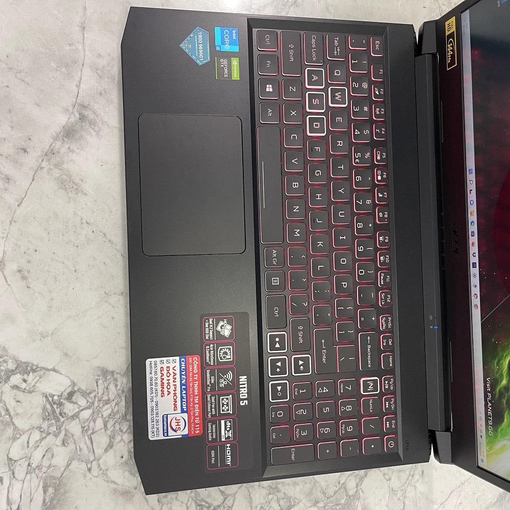 Gaming - Đồ họa  Acer Nitro AN515-57-5669 Core I5-11400H Ram 16gb Ssd 512gb Nvidia GTX1650 4GB Màn Hình 15.6″ FHD IPS 144Hz