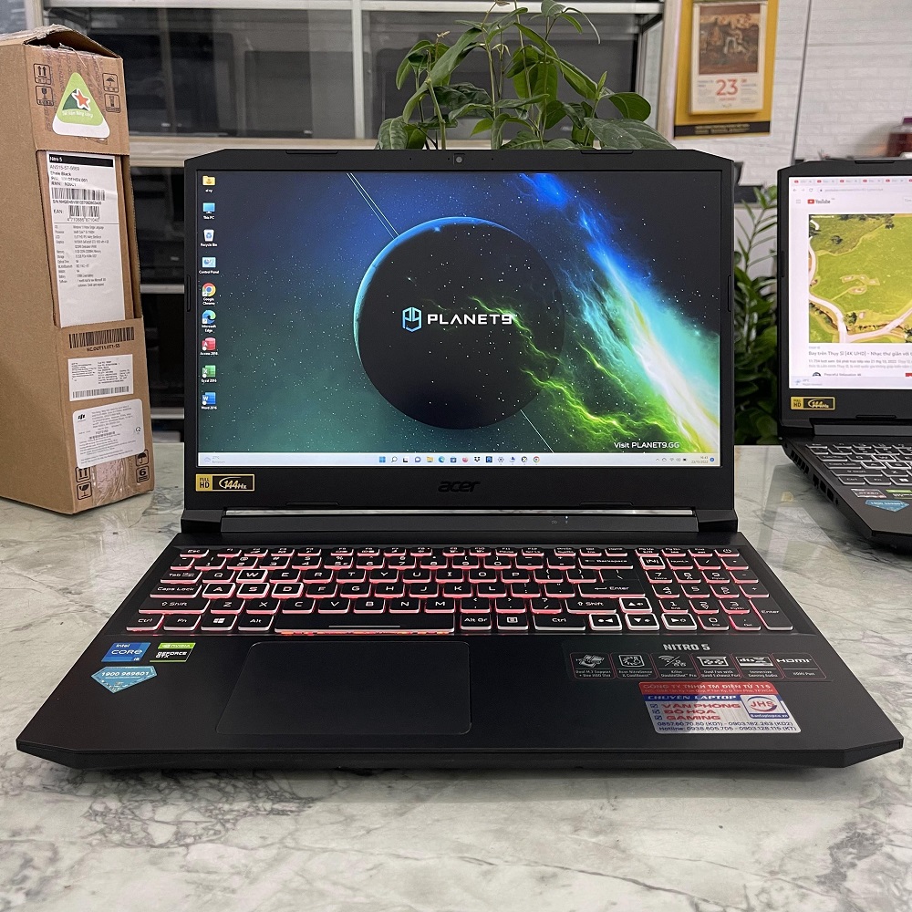 Gaming - Đồ họa  Acer Nitro AN515-57-5669 Core I5-11400H Ram 16gb Ssd 512gb Nvidia GTX1650 4GB Màn Hình 15.6″ FHD IPS 144Hz