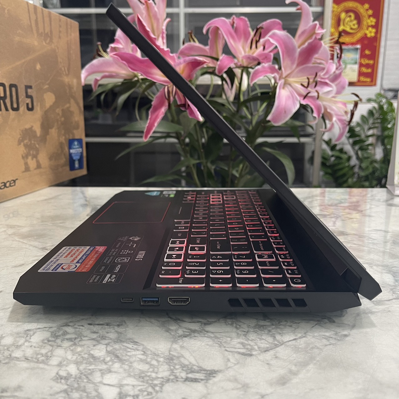 Gaming - Đồ Họa Acer Nitro5 AN515-55-58A7 Core I5-10300H Ram 8gb Ssd 512gb Nvidia GTX 1650 (4G) Màn Hình 15.6″ FHD IPS 