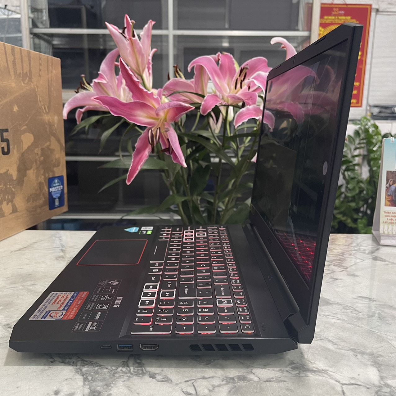 Gaming - Đồ Họa Acer Nitro5 AN515-55-58A7 Core I5-10300H Ram 8gb Ssd 512gb Nvidia GTX 1650 (4G) Màn Hình 15.6″ FHD IPS 