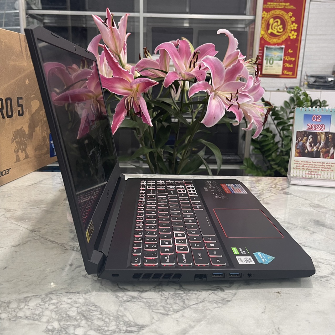 Gaming - Đồ Họa Acer Nitro5 AN515-55-58A7 Core I5-10300H Ram 8gb Ssd 512gb Nvidia GTX 1650 (4G) Màn Hình 15.6″ FHD IPS 