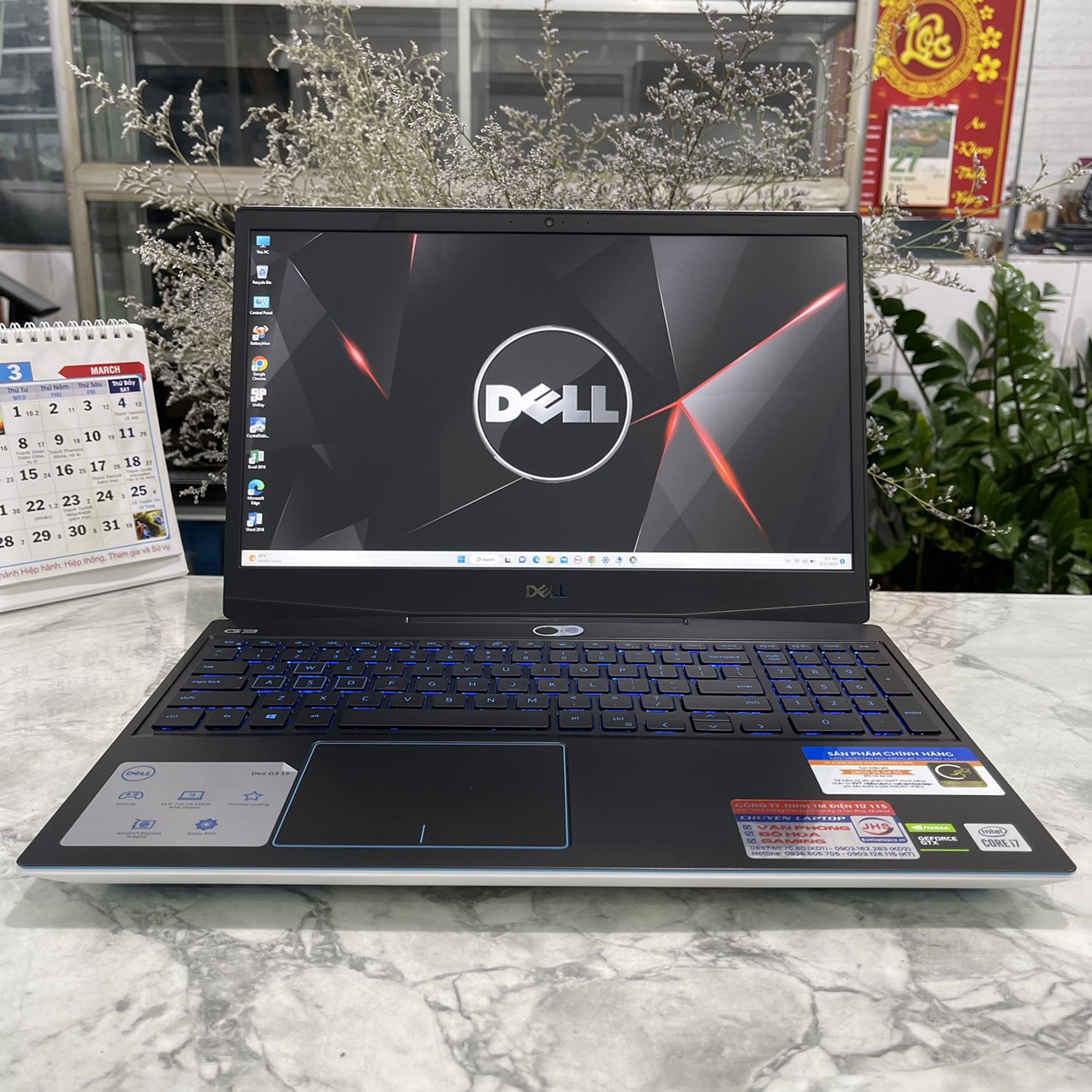 Gaming - Đồ Họa  Dell G3 3500 Core I7 – 10750H Ram 16gb Ssd 512gb GTX 1660Ti 6GB Màn hình 15.6''IPS Fhd 120Hz