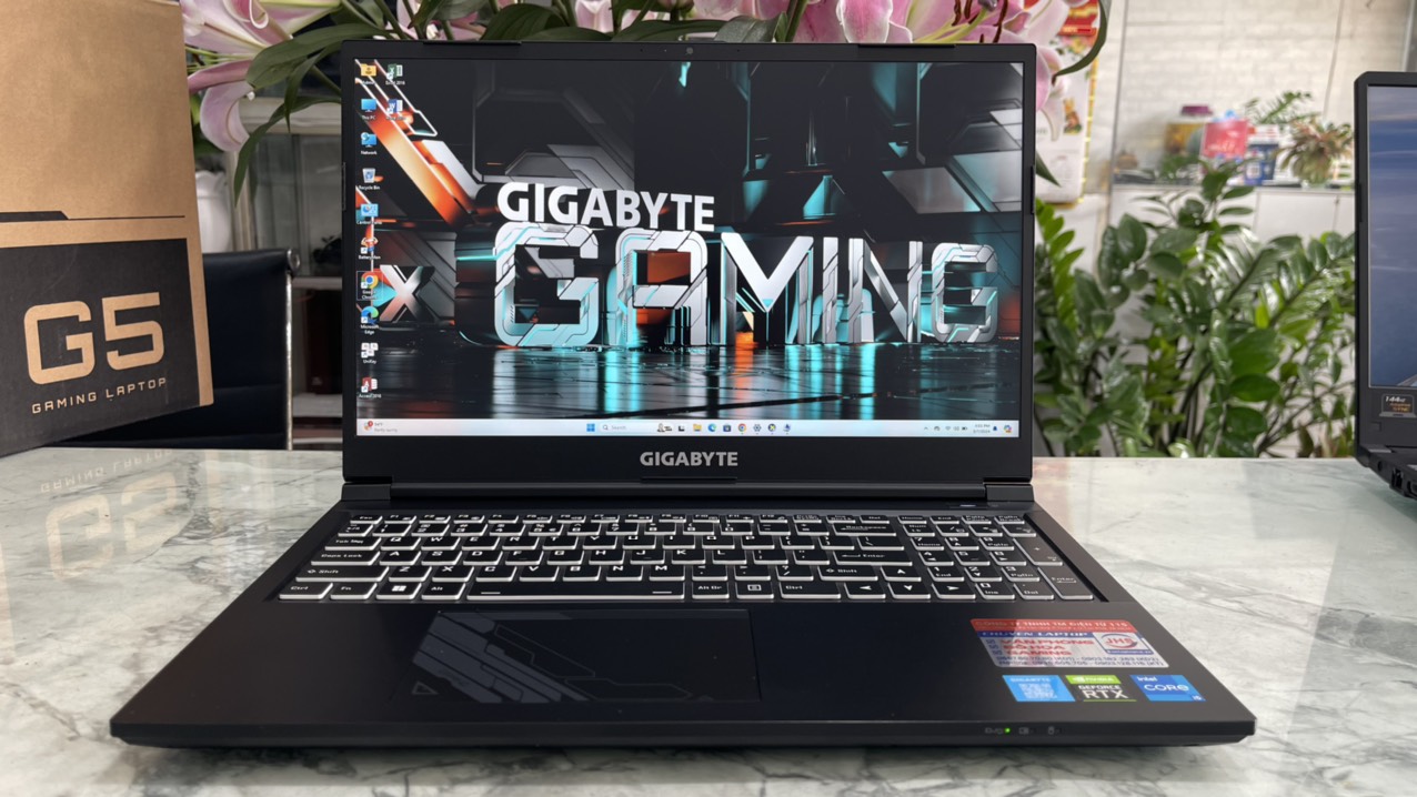 Gaming - Đồ Họa Gigabyte  G5 GE-AX211NGW (Máy LikeNew-Full Box-Còn Bảo Hành Hãng) Core I5-12500H Ram 8gb Ssd 512gb  Card RTX3050 4GB Màn Hình 15.6''Inch Fhd IPS 144Hz