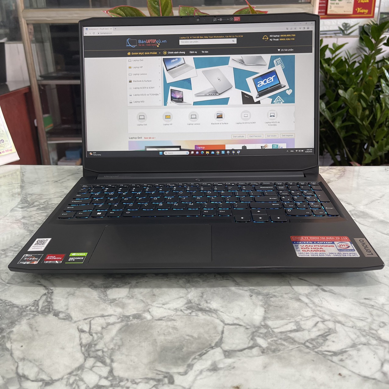Lenovo Gaming 3-15ACH6 2021 Máy LikeNew (BẢO HÀNH HÃNG) Ryzen 5-5600H Ram 8gb Ssd 512gb VGA GTX 1650 (4GB GDDR6) Màn Hình 15.6 Inch Fhd IPS