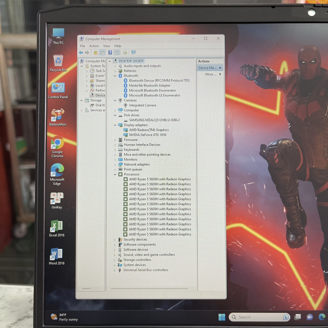 Lenovo Gaming 3-15ACH6 2021 Máy LikeNew (BẢO HÀNH HÃNG) Ryzen 5-5600H Ram 8gb Ssd 512gb VGA GTX 1650 (4GB GDDR6) Màn Hình 15.6 Inch Fhd IPS