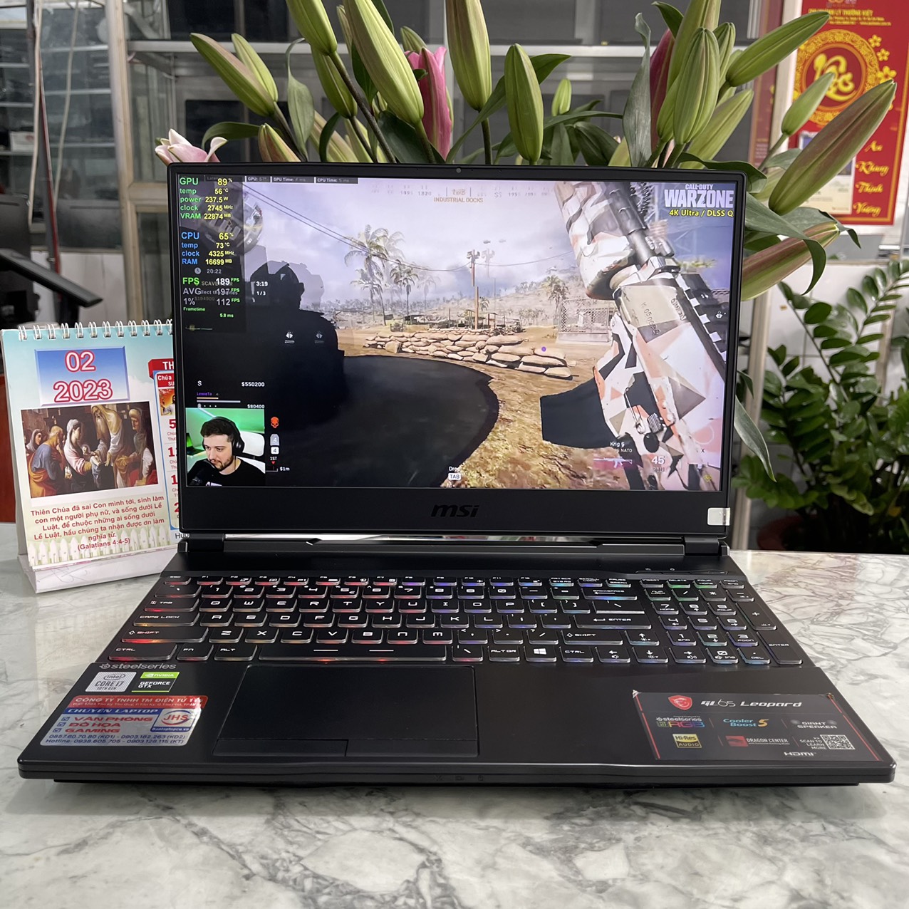 Gaming - Đồ Họa  MSI GL65 Leopard 10SDK-242VN Máy LIKENEW Core I7-10750H Ram 16gb Ssd 512gb Card GTX 1660Ti 6GB Màn Hình 15.6 Inch IPS Fhd 144Hz
