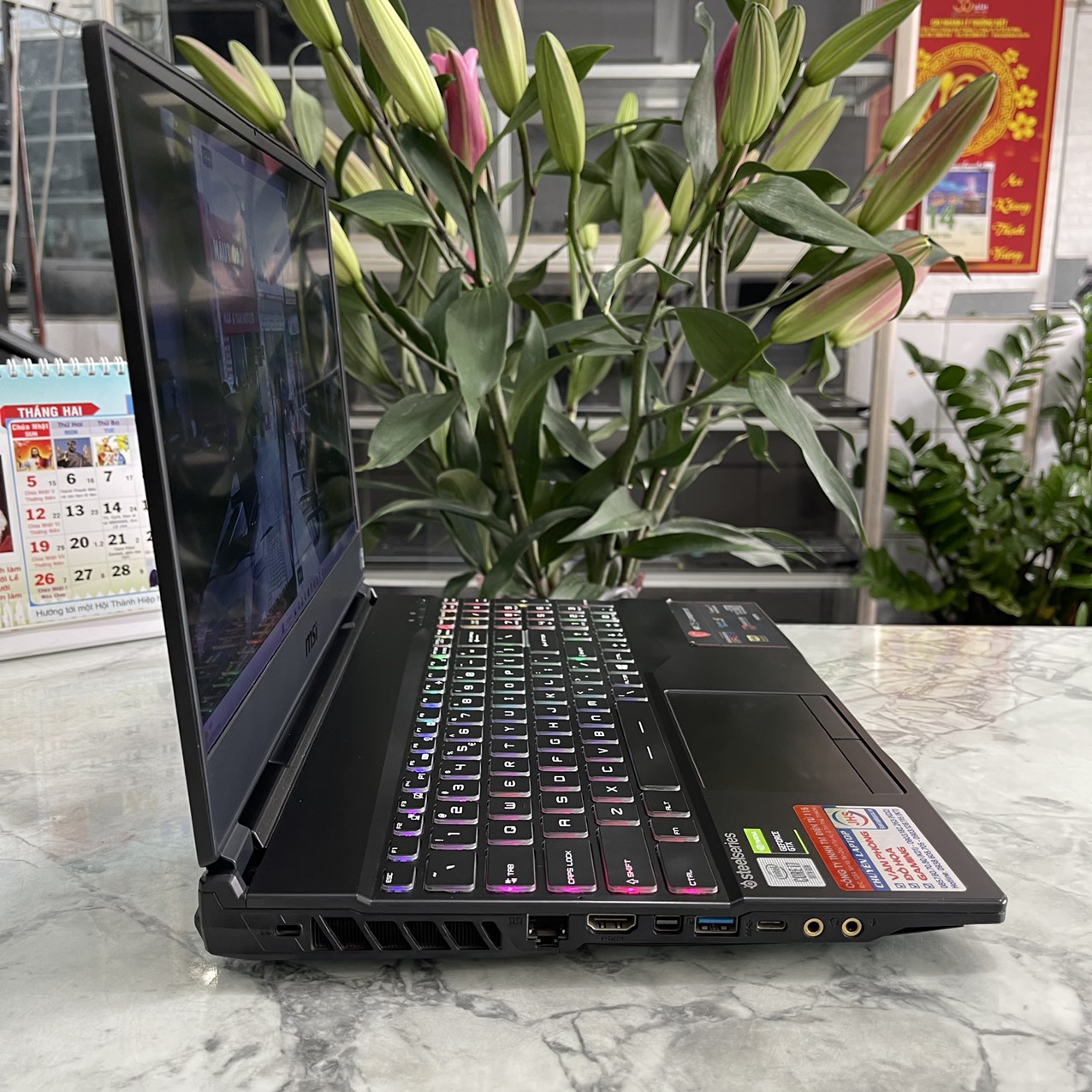 Gaming - Đồ Họa  MSI GL65 Leopard 10SDK-242VN Máy LIKENEW Core I7-10750H Ram 16gb Ssd 512gb Card GTX 1660Ti 6GB Màn Hình 15.6 Inch IPS Fhd 144Hz