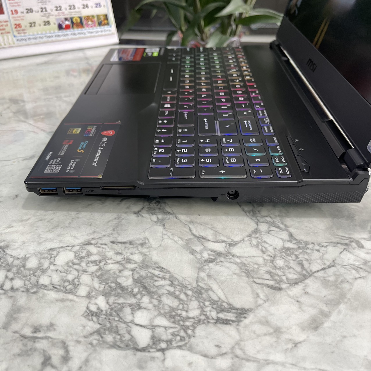 Gaming - Đồ Họa  MSI GL65 Leopard 10SDK-242VN Máy LIKENEW Core I7-10750H Ram 16gb Ssd 512gb Card GTX 1660Ti 6GB Màn Hình 15.6 Inch IPS Fhd 144Hz