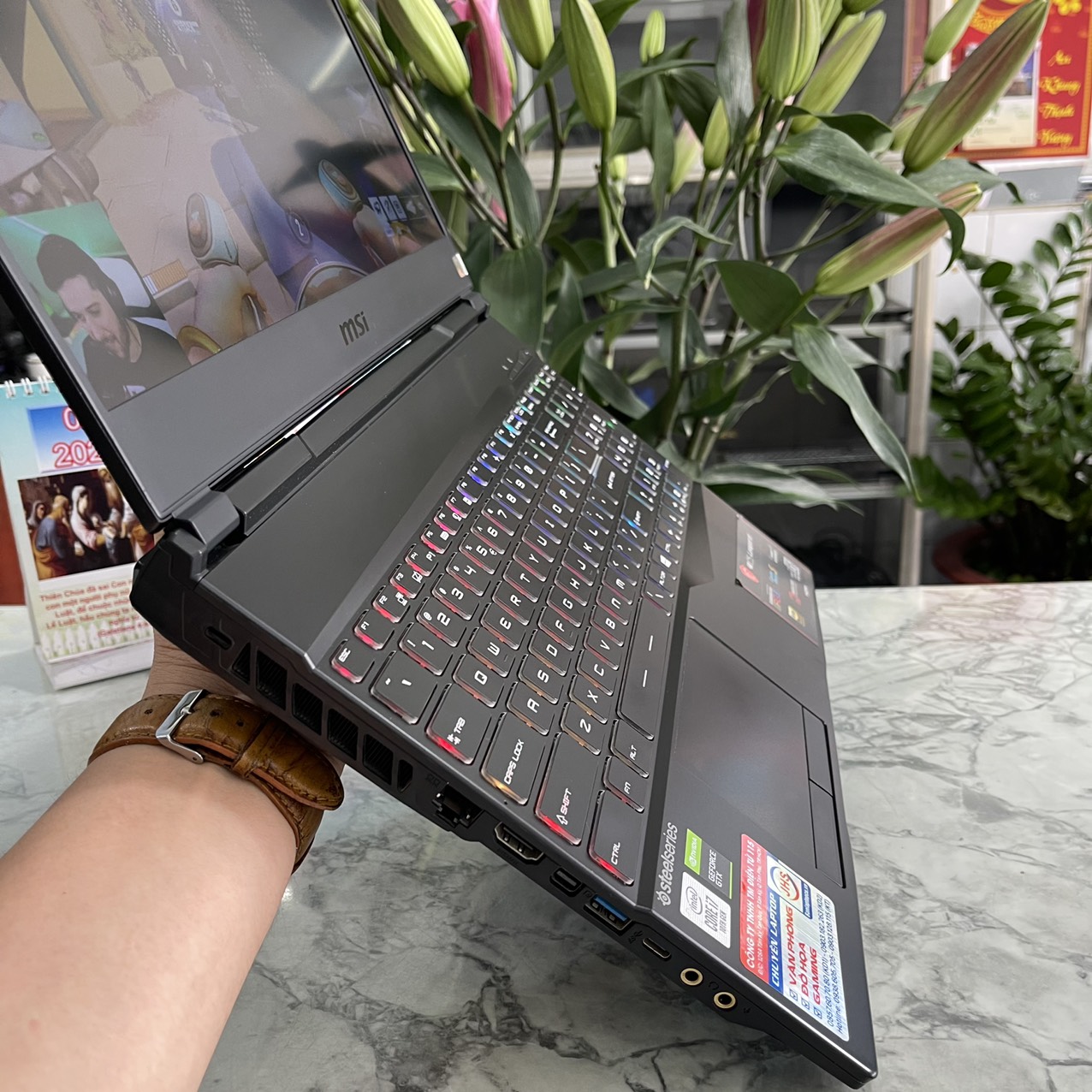 Gaming - Đồ Họa  MSI GL65 Leopard 10SDK-242VN Máy LIKENEW Core I7-10750H Ram 16gb Ssd 512gb Card GTX 1660Ti 6GB Màn Hình 15.6 Inch IPS Fhd 144Hz
