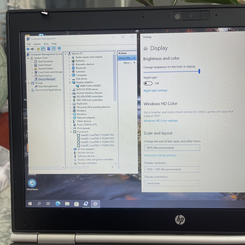 HP EliteBook 8470W Core i7-3630QM Ram 8gb Ssd 128gb Card AMD FirePro M2000 Màn Hình 14.0''Inch