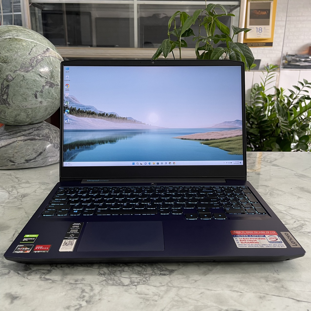 Lenovo Gaming 3-15ARH05 Ryzen 5 - 4600H Ram 8gb Ssd 512gb VGA GTX1650 4GB Màn Hình 15.6 Fhd IPS