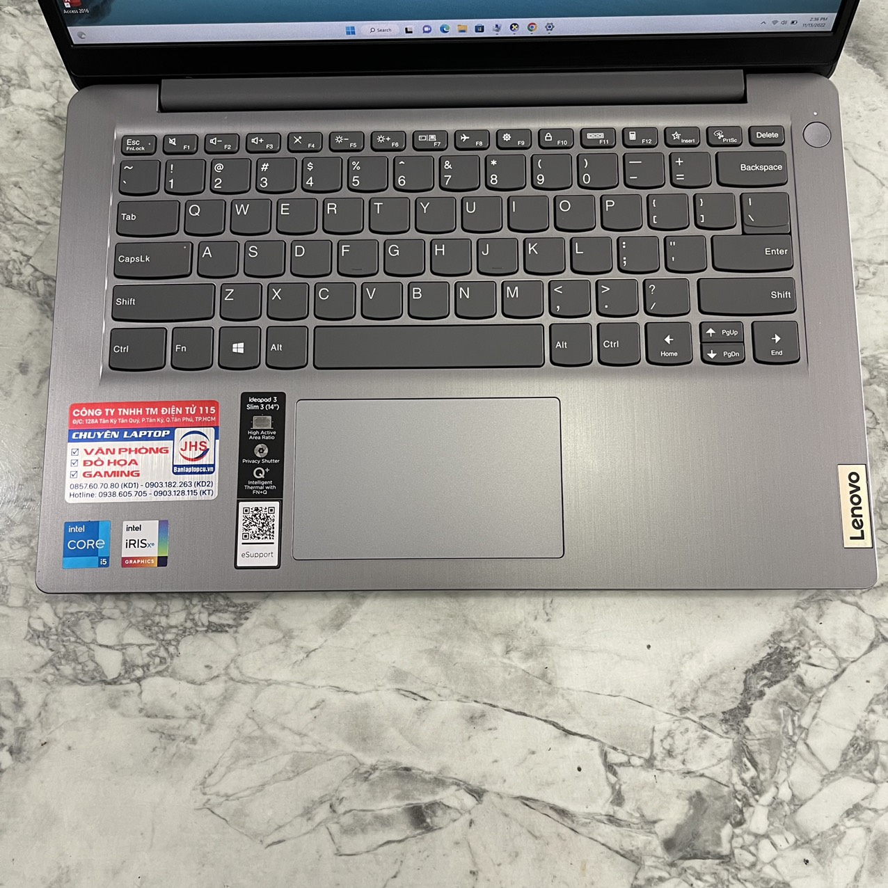Lenovo Ideapad 3 14ITL6 (82H7009JSB) Máy LikeNew  Core I5-1135G7 Ram 8gb Ssd 512gb Màn Hình 14.0'' FullHD IPS