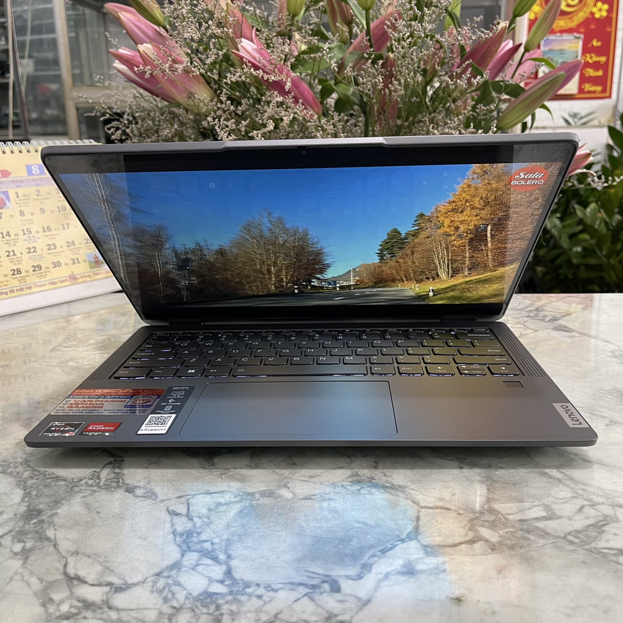 Lenovo IdeaPad Flex 5 14ALC7 Máy LikeNew Ryzen 7 5700U Ram 16gb Ssd 512gb Màn Hình 14.7" Inch WUXGA Touchscreen,Xoay gập 360