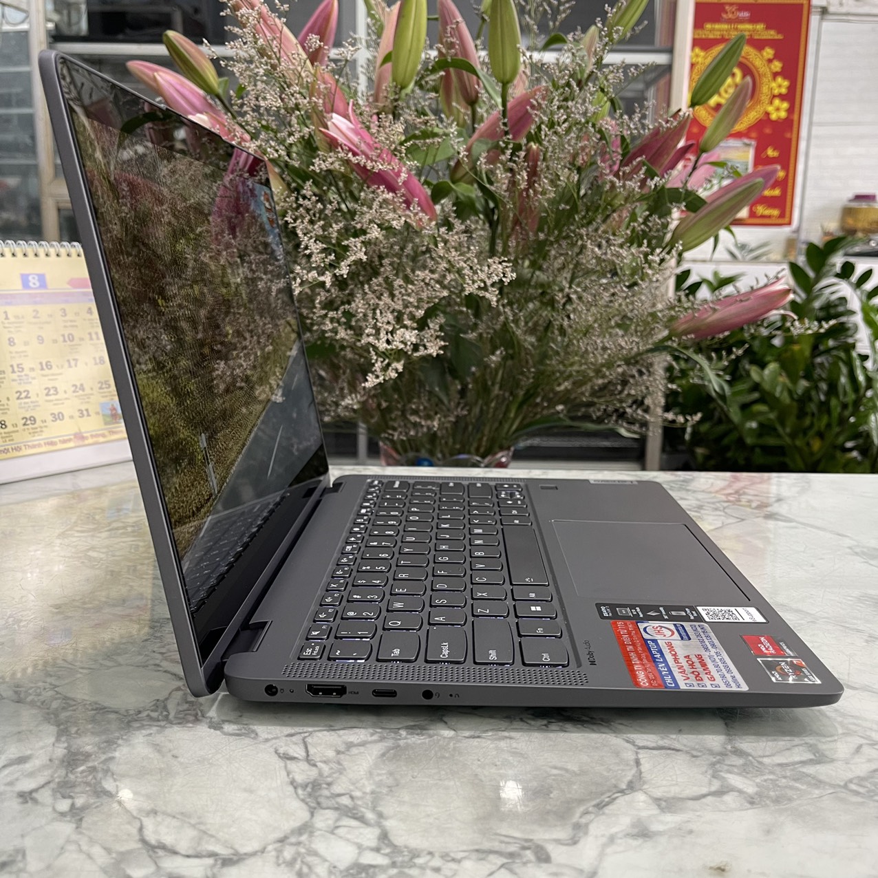 Lenovo IdeaPad Flex 5 14ALC7 Máy LikeNew Ryzen 7 5700U Ram 16gb Ssd 512gb Màn Hình 14.7" Inch WUXGA Touchscreen,Xoay gập 360
