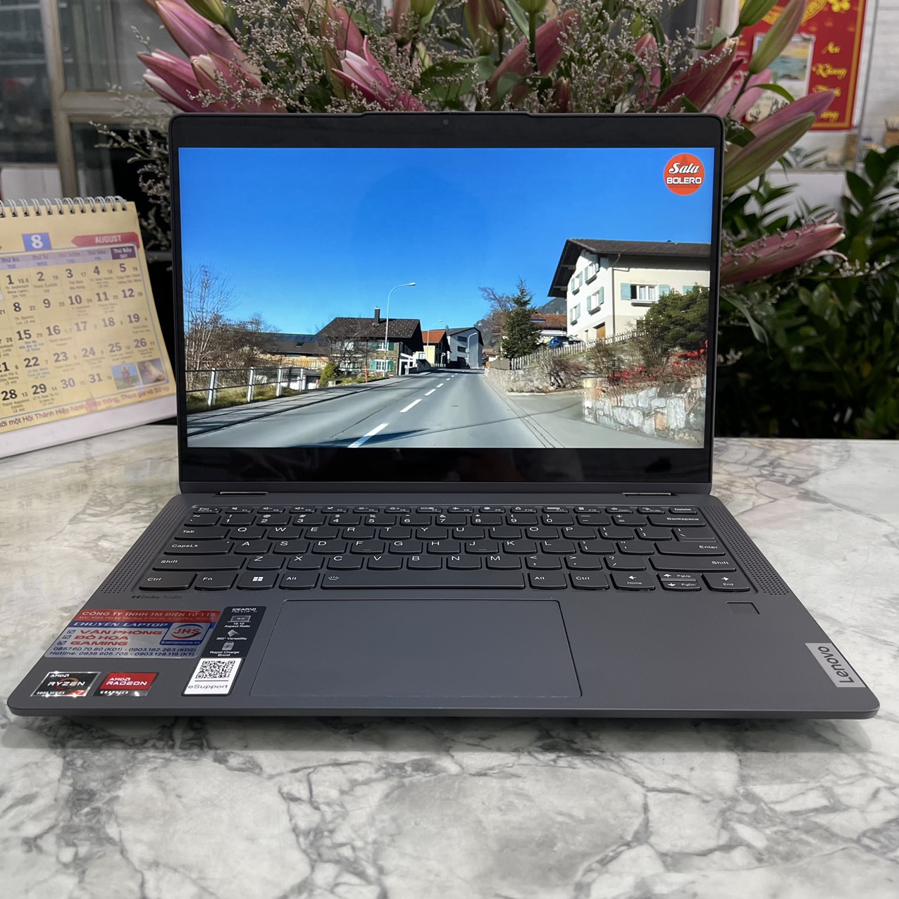 Lenovo IdeaPad Flex 5 14ALC7 Máy LikeNew Ryzen 7 5700U Ram 16gb Ssd 512gb Màn Hình 14.7" Inch WUXGA Touchscreen,Xoay gập 360