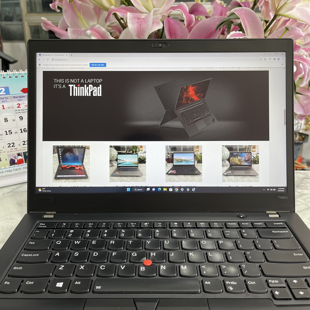 Lenovo Thinkpad T480s Core I7-8650U Ram 16gb  Ssd 256gb Màn Hình 14" Fhd IPS Touch 