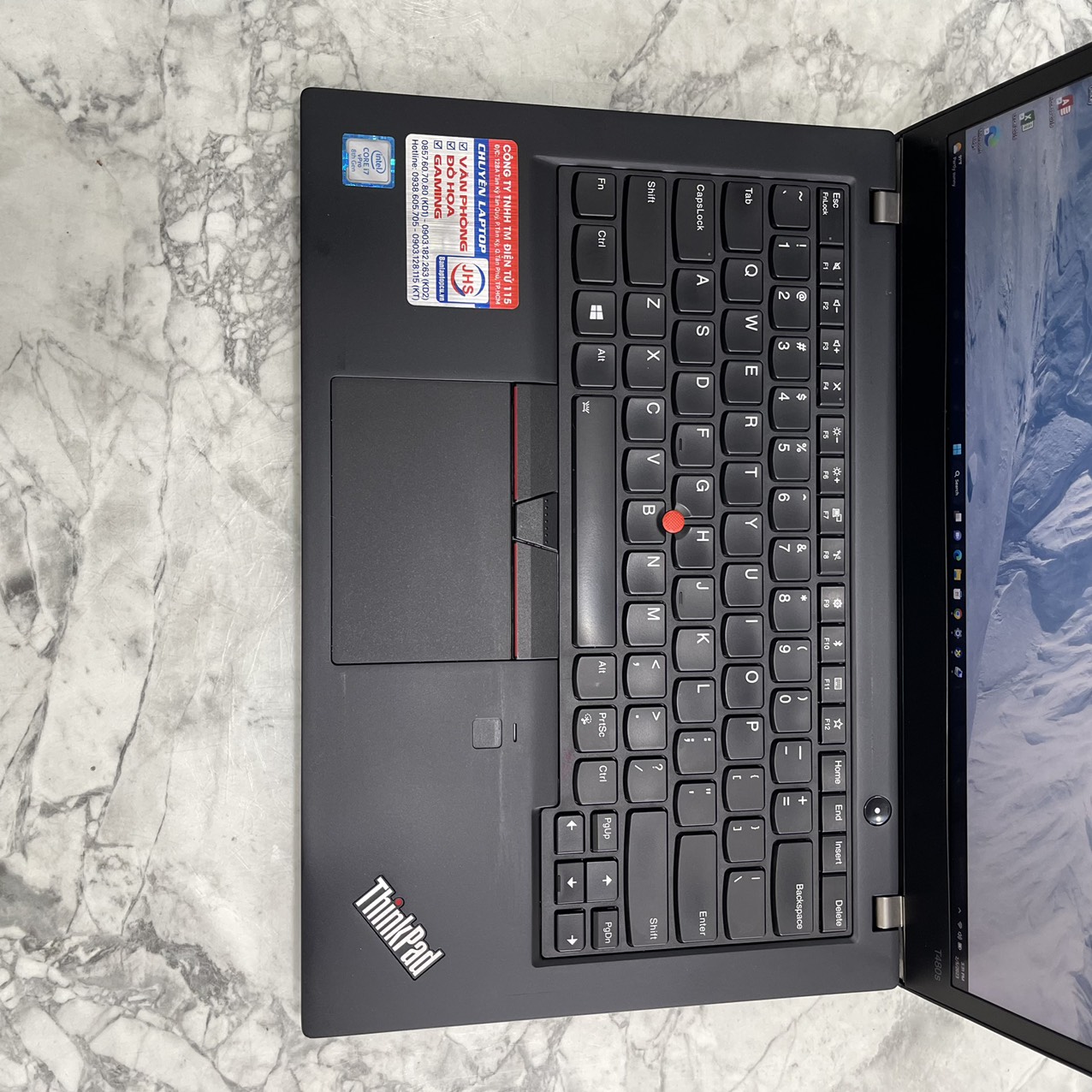 Lenovo Thinkpad T480s Core I7-8650U Ram 16gb  Ssd 256gb Màn Hình 14" Fhd IPS Touch 