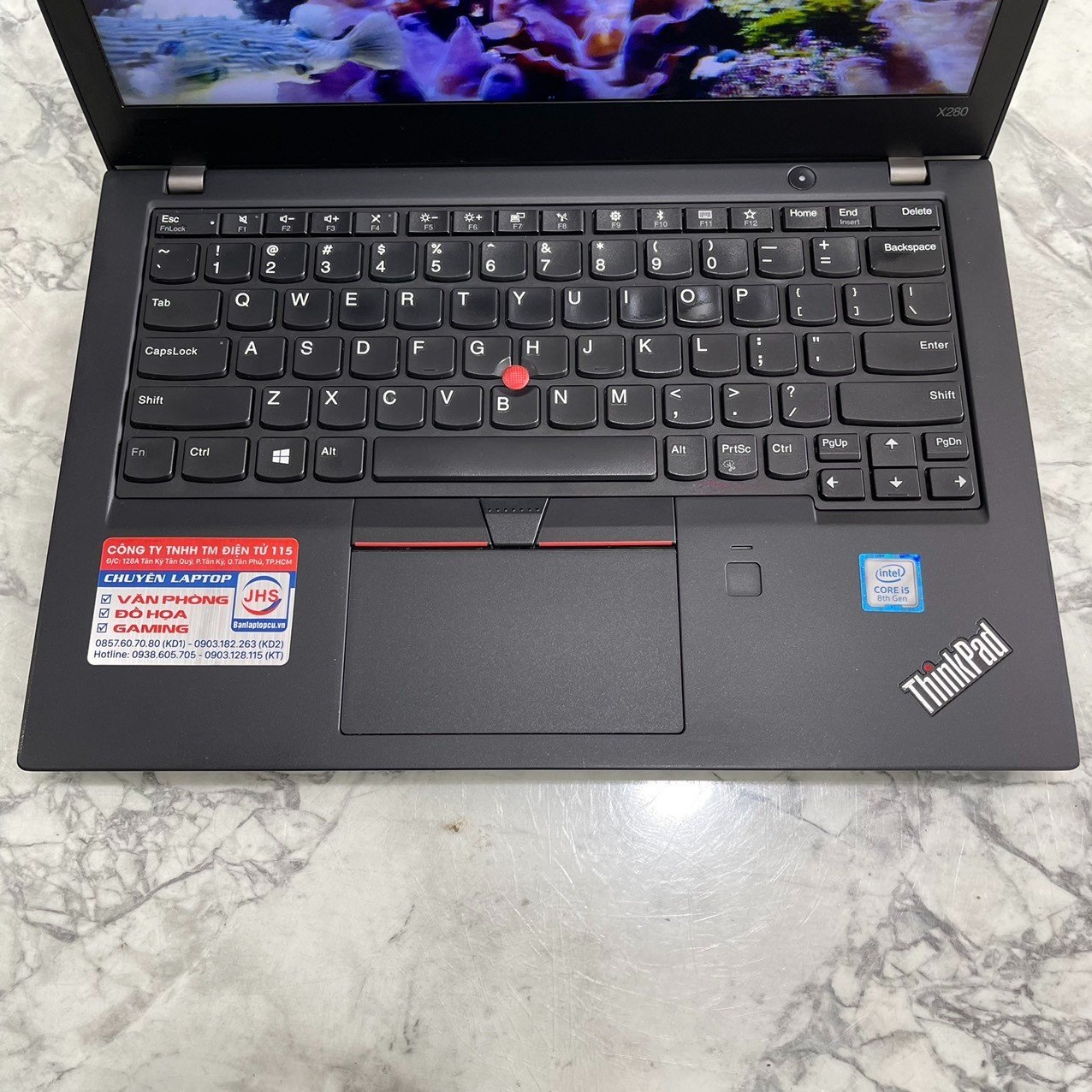 Lenovo Thinkpad X280 Core I5–8350U Ssd 512gb Ram 16gb  Màn Hình 12,5″ Inch
