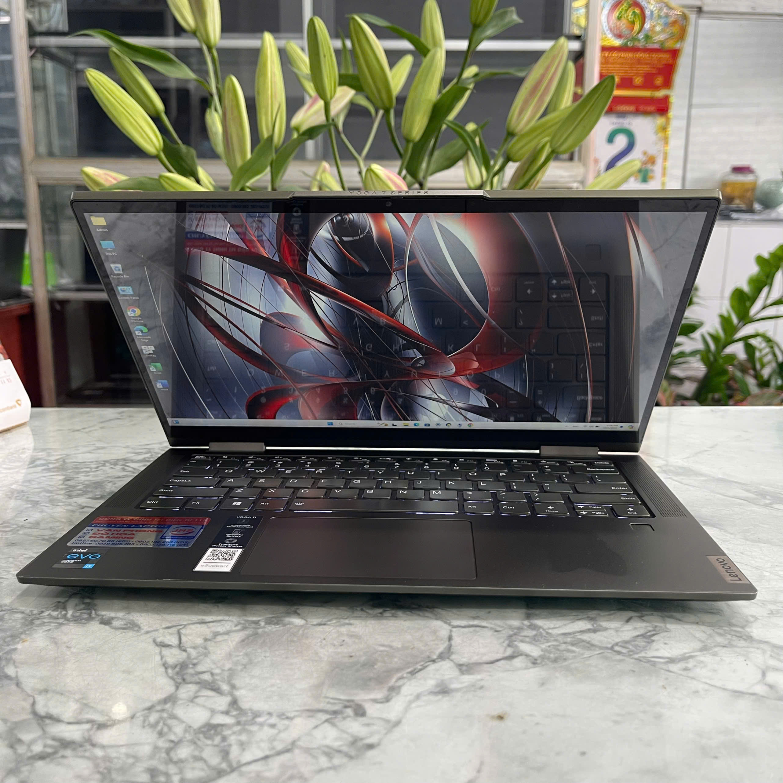 Lenovo Yoga 7 14ITL5 Core™ I7-1165G7 Ram 8Gb Ssd 512Gb Màn hình 14.0" FHD IPS TouchScreen Xoay Gập 360º