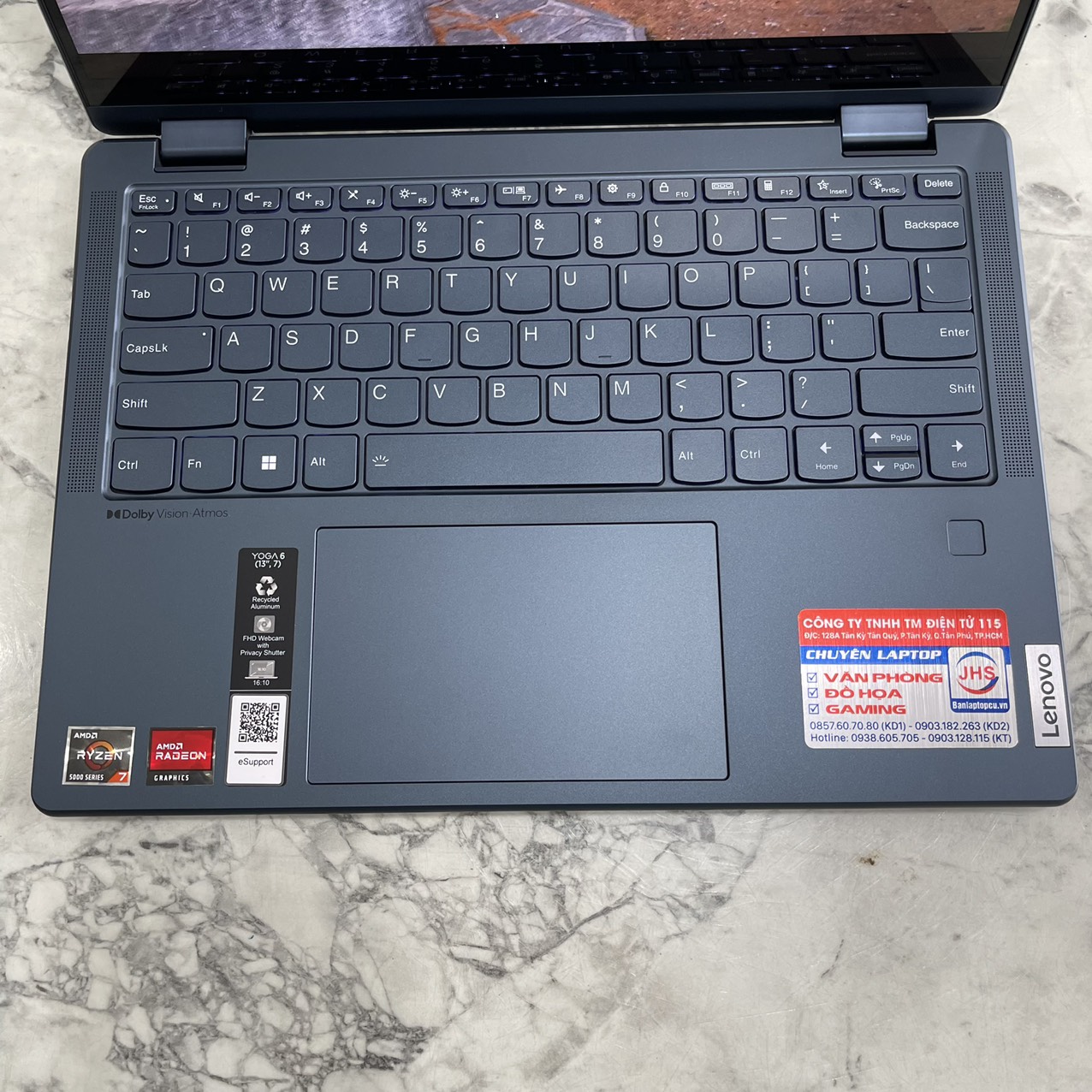 Lenovo Yoga6 13ALC7  Máy LikeNew( CHỈ NỬA GIÁ THỊ TRƯỜNG) Ryzen 7 5700U Ram 16gb Ssd 512gb Màn hình 13.3 Inch WUXGA Touch + IR Camera