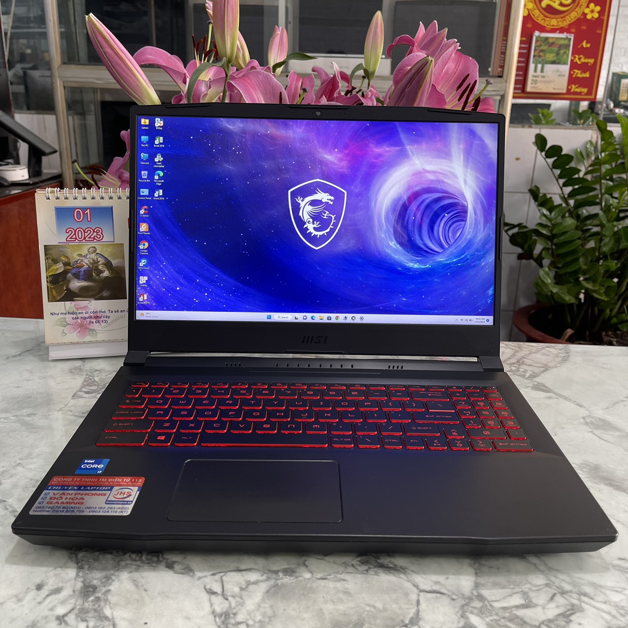 MSI Katana GF66 11UC-641VN Máy LikeNew 99%  Core I7-11800H Ram 8gb Ssd 512gb Card RTX 3050 4GB GDDR6 Màn Hình 15.6 Inch IPS Fhd 144Hz