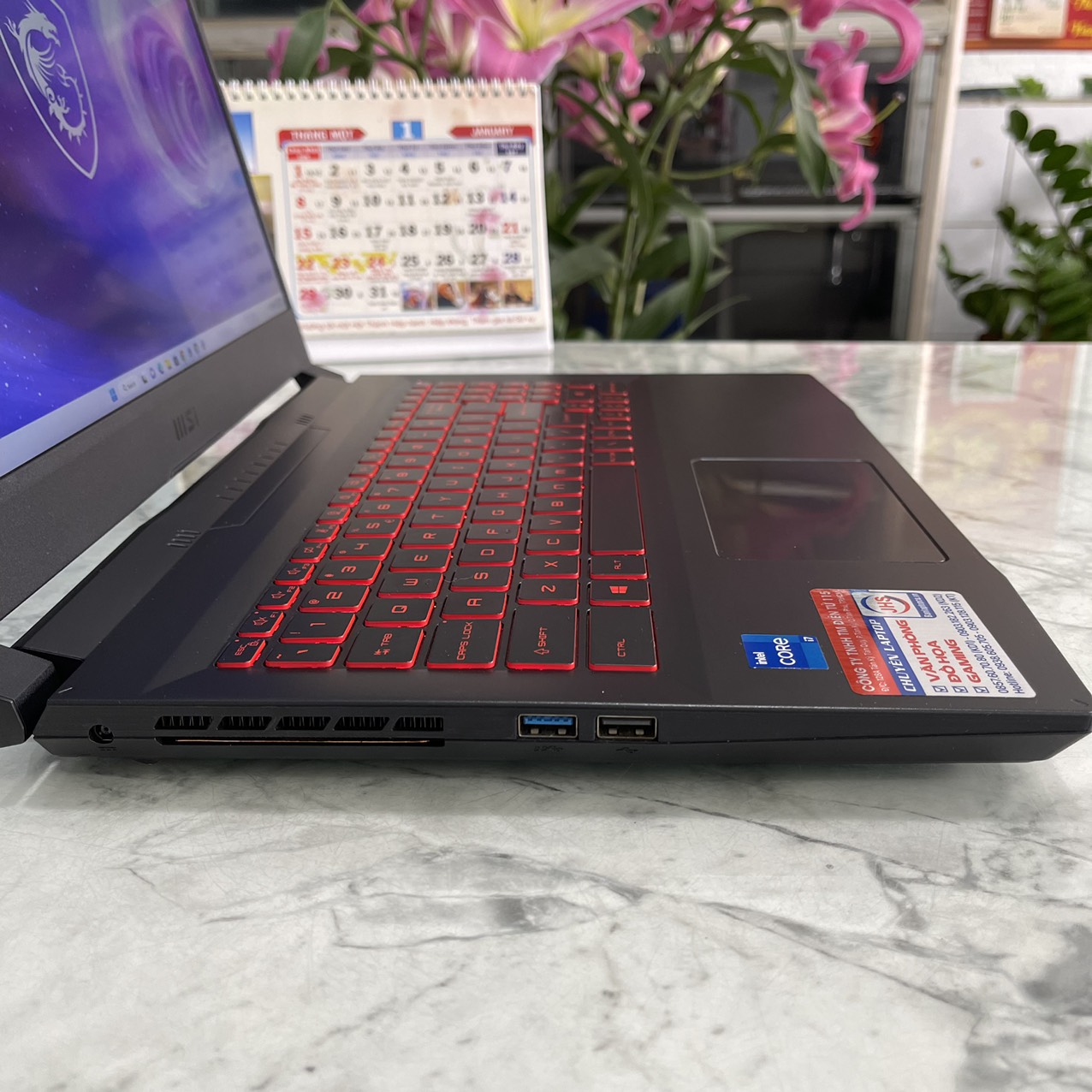 MSI Katana GF66 11UC-641VN Máy LikeNew 99%  Core I7-11800H Ram 8gb Ssd 512gb Card RTX 3050 4GB GDDR6 Màn Hình 15.6 Inch IPS Fhd 144Hz