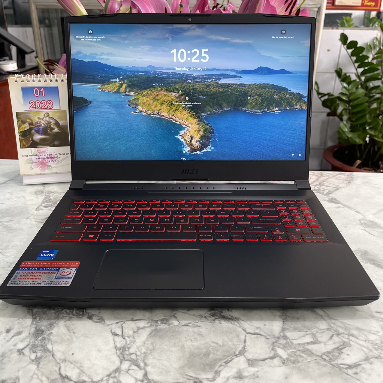 MSI Katana GF66 11UC-641VN Máy LikeNew 99%  Core I7-11800H Ram 8gb Ssd 512gb Card RTX 3050 4GB GDDR6 Màn Hình 15.6 Inch IPS Fhd 144Hz