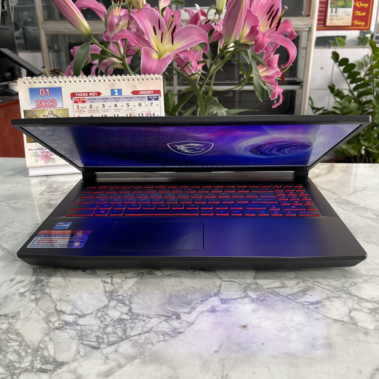 MSI Katana GF66 11UC-641VN Máy LikeNew 99%  Core I7-11800H Ram 8gb Ssd 512gb Card RTX 3050 4GB GDDR6 Màn Hình 15.6 Inch IPS Fhd 144Hz