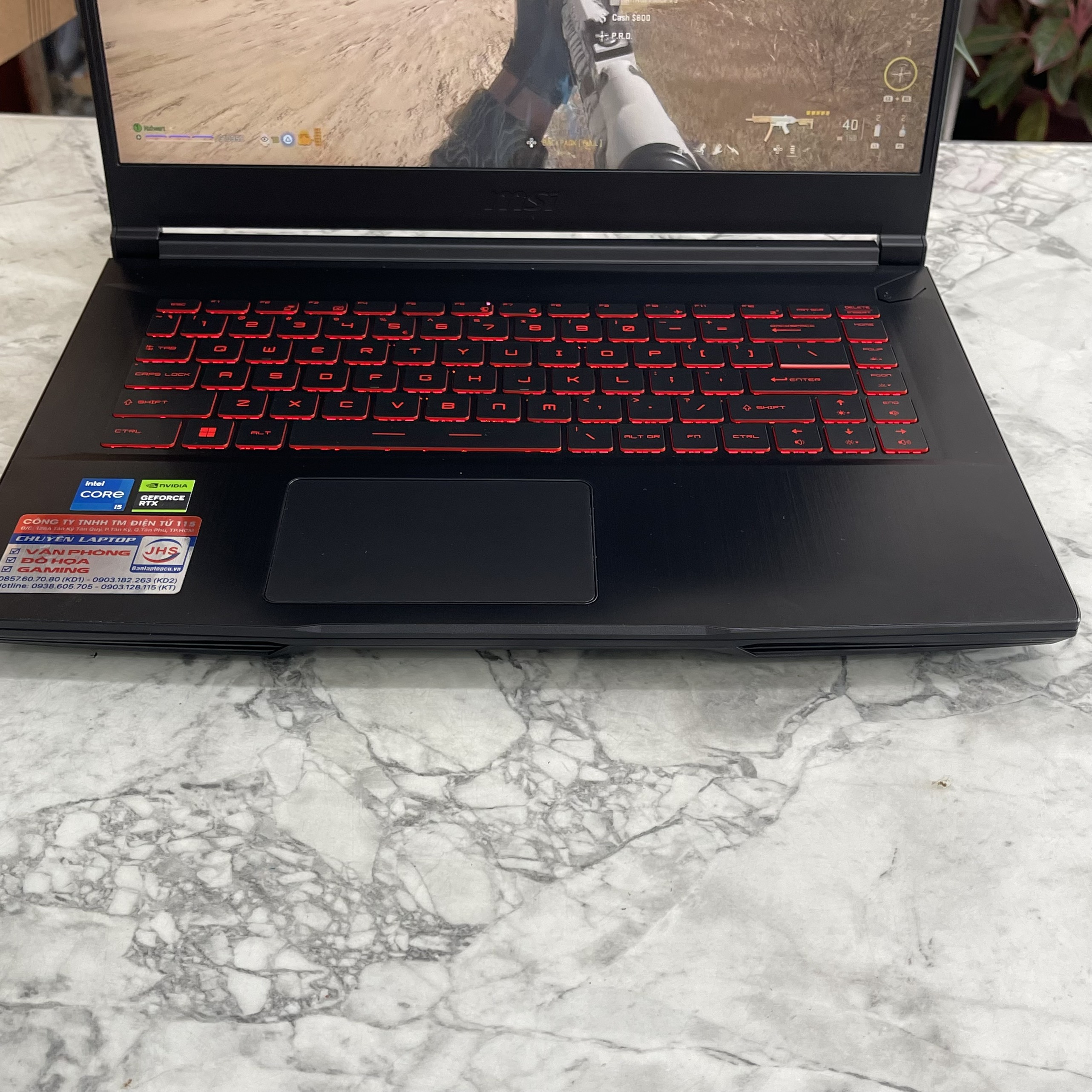 MSI Thin GF63 12UCX-841VN Core™ I5-12450H Ram 8Gb Ssd 512Gb Card RTX™ 2050 4GB Màn Hình 15.6 Inch IPS Fhd 144Hz